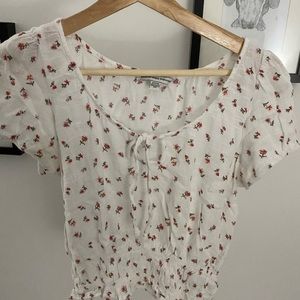 AE cropped floral top